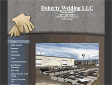 Tablet Screenshot of dohertywelding.com